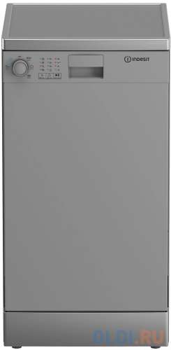 Посудомоечная машина Indesit DFS 2A59 S,  узкая, напольная, 44.8см, загрузка 9 комплектов, серебристая [869894100090]